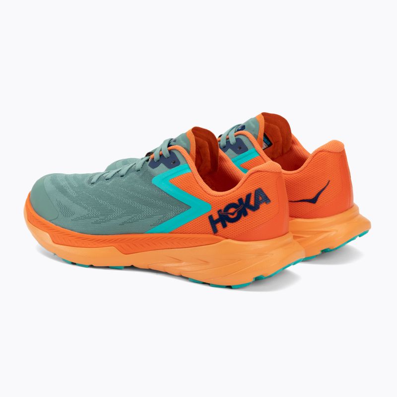 HOKA scarpe da corsa da uomo Zinal traliccio/arancio vibrante 3