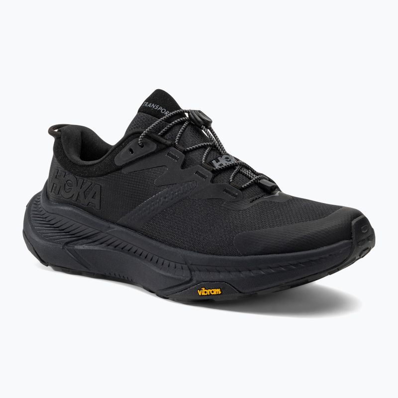 Scarpe da corsa da uomo HOKA Transport nero/nero