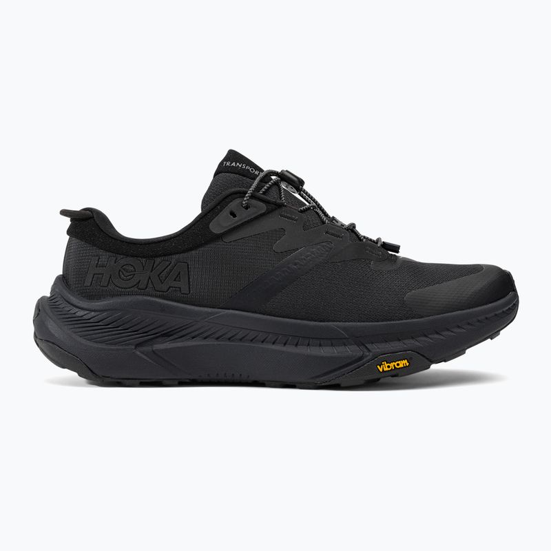 Scarpe da corsa da uomo HOKA Transport nero/nero 2