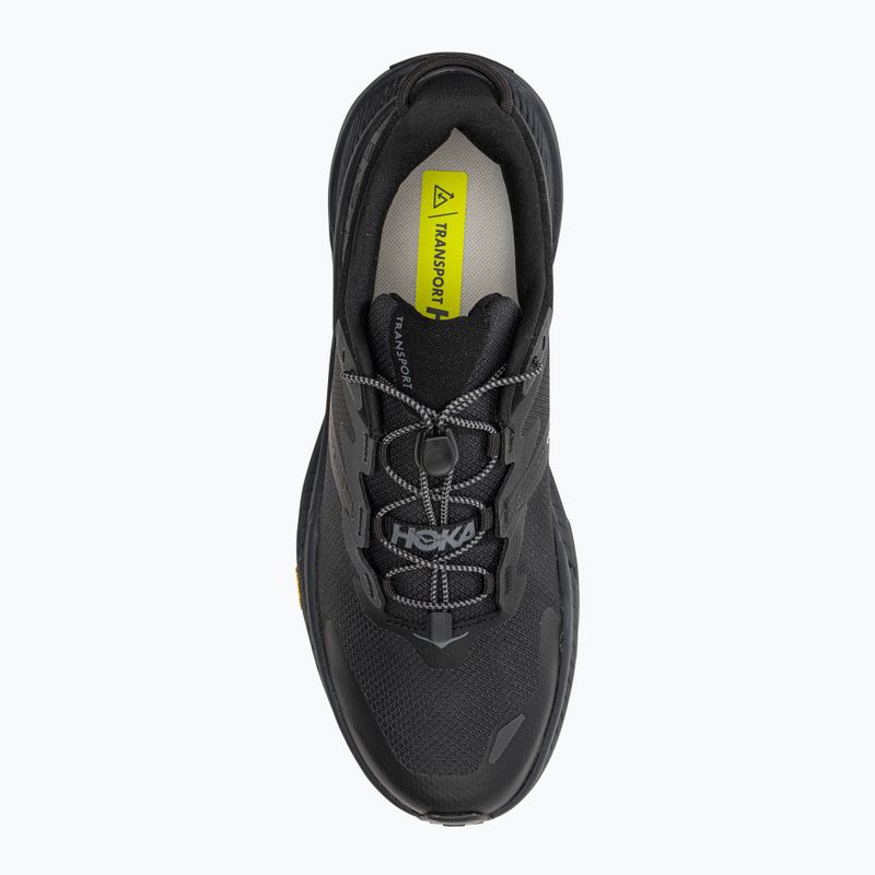 Scarpe da corsa da uomo HOKA Transport nero/nero 6
