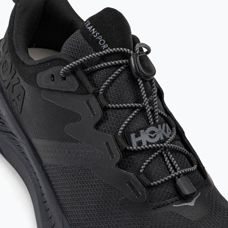 Scarpe da corsa da uomo HOKA Transport nero/nero 8