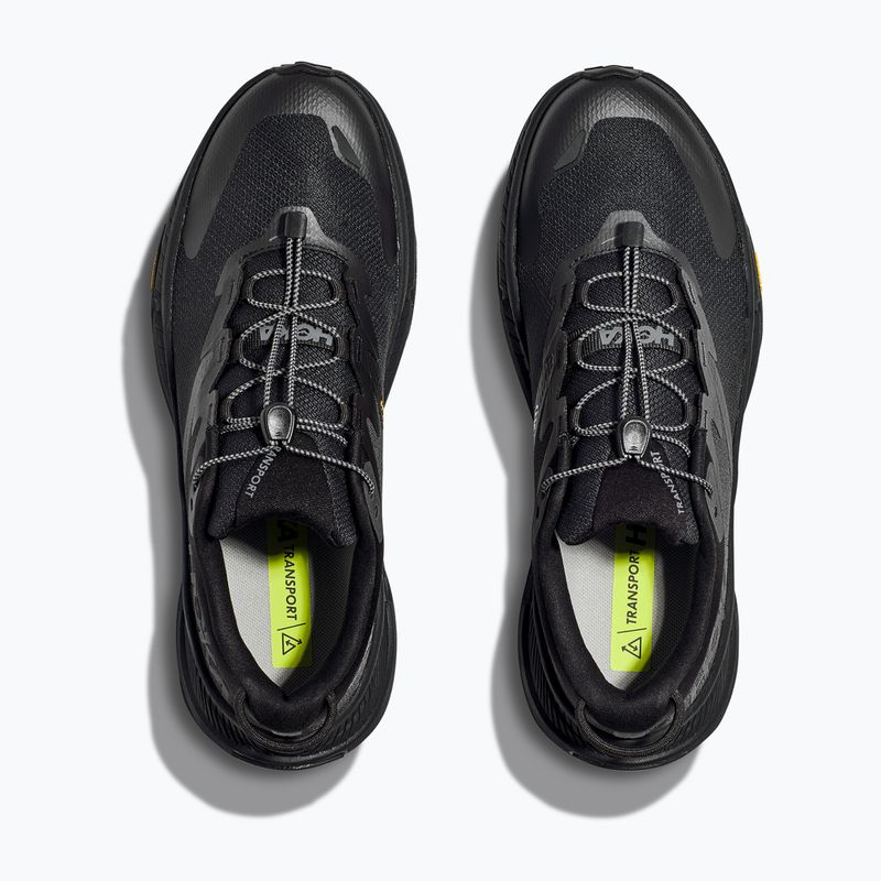Scarpe da corsa da uomo HOKA Transport nero/nero 13