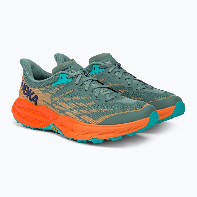 Scarpe da corsa da uomo HOKA Speedgoat 5 traliccio/arancione scuro 3