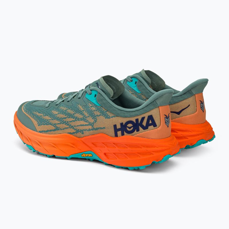Scarpe da corsa da uomo HOKA Speedgoat 5 traliccio/arancione scuro 4