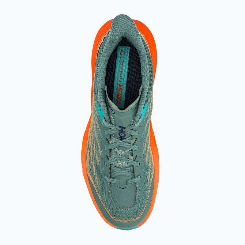 Scarpe da corsa da uomo HOKA Speedgoat 5 traliccio/arancione scuro 5