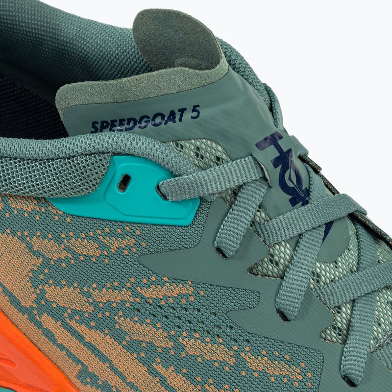 Scarpe da corsa da uomo HOKA Speedgoat 5 traliccio/arancione scuro 8