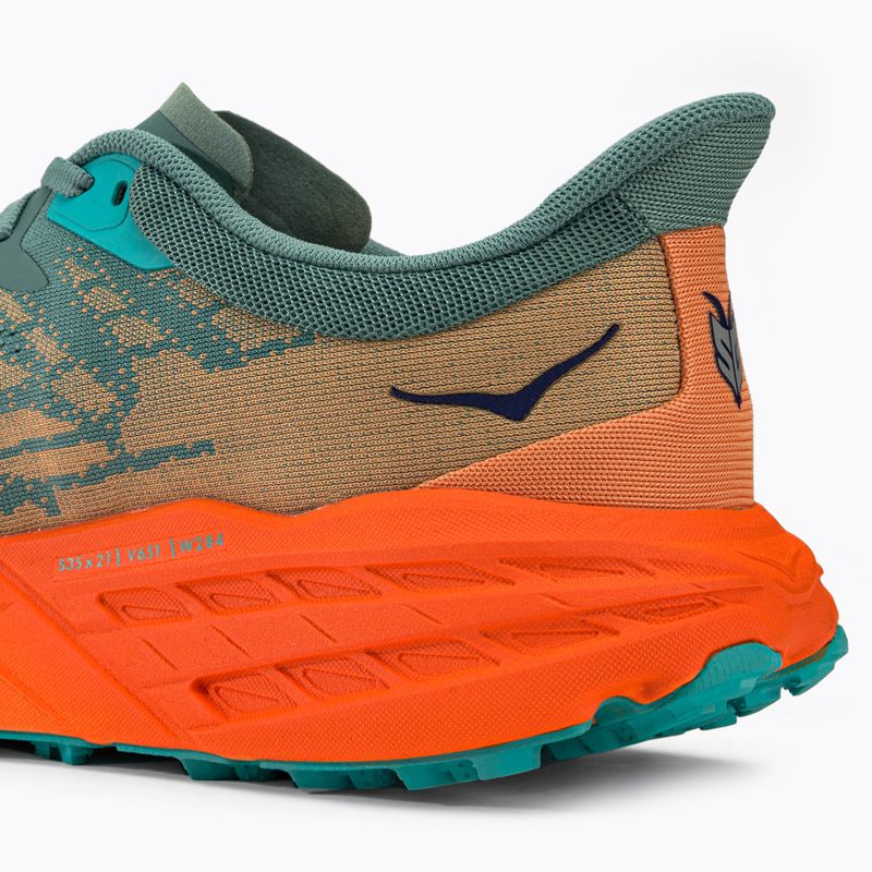 Scarpe da corsa da uomo HOKA Speedgoat 5 traliccio/arancione scuro 10