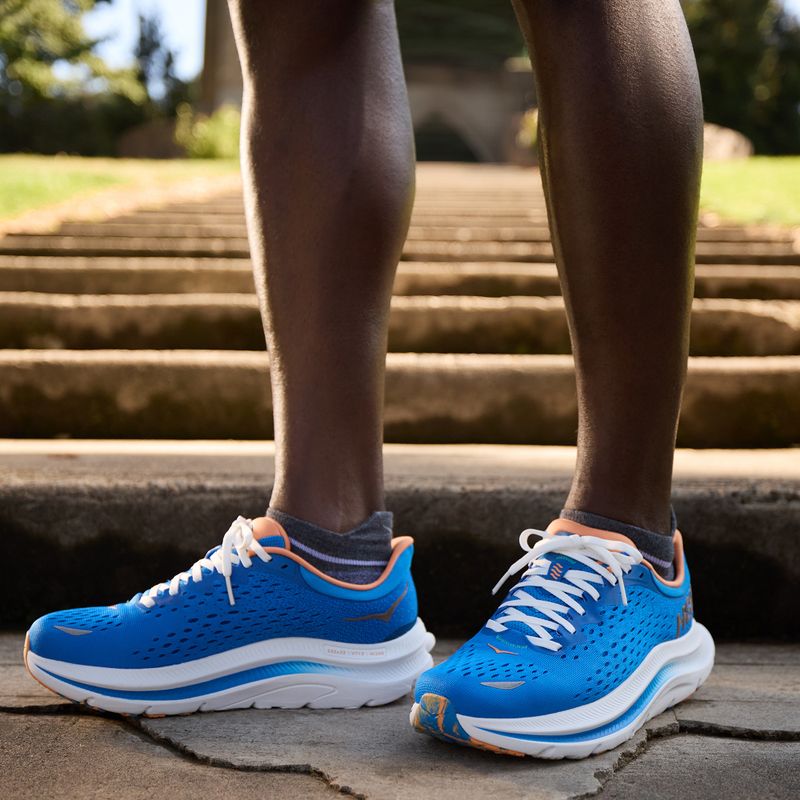 Scarpe da corsa HOKA Kawana coastal sky/bellwether blue per uomo 10