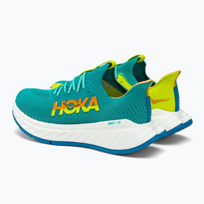 Scarpe da corsa da uomo HOKA Carbon X 3 ceramica/primula della sera 4