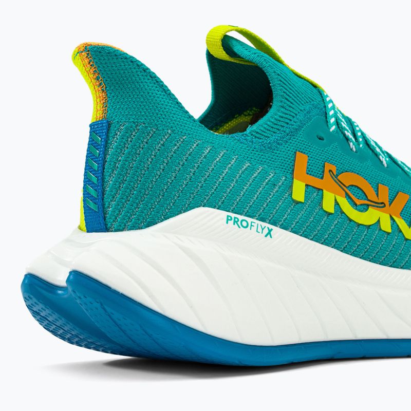 Scarpe da corsa da uomo HOKA Carbon X 3 ceramica/primula della sera 9