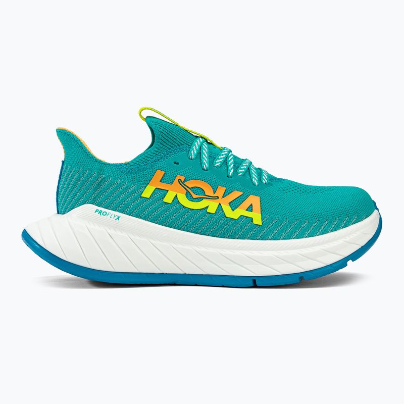 Scarpe da corsa da donna HOKA Carbon X 3 ceramica/primula della sera 2