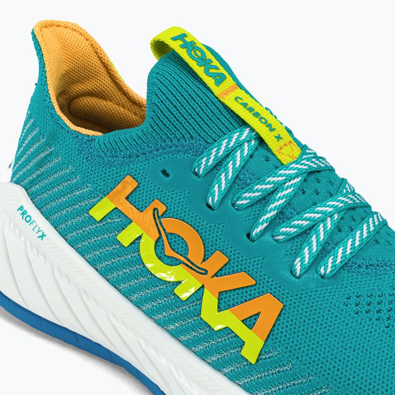 Scarpe da corsa da donna HOKA Carbon X 3 ceramica/primula della sera 10