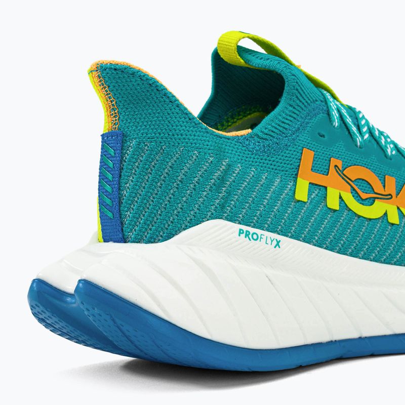 Scarpe da corsa da donna HOKA Carbon X 3 ceramica/primula della sera 11