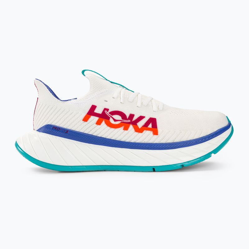 Scarpe da corsa da uomo HOKA Carbon X 3 bianco/fiamma 2