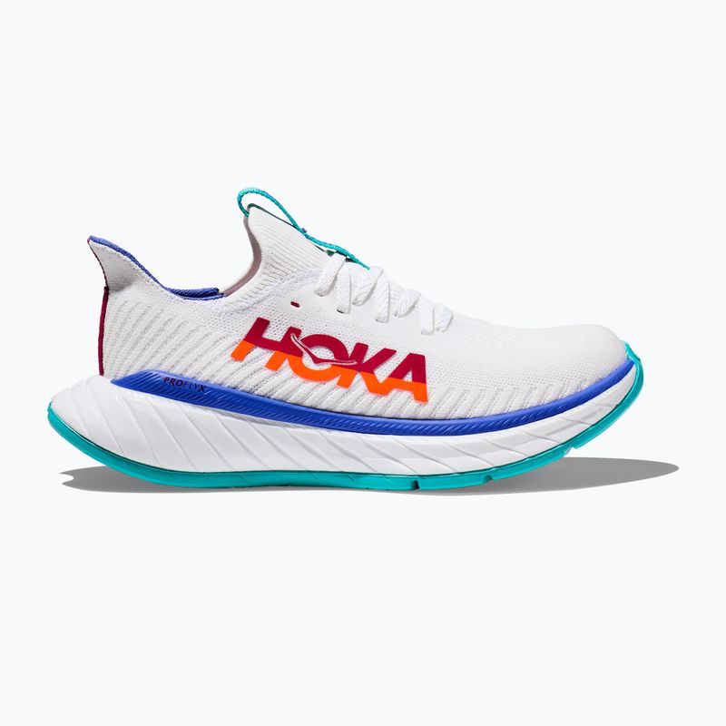 Scarpe da corsa da uomo HOKA Carbon X 3 bianco/fiamma 8