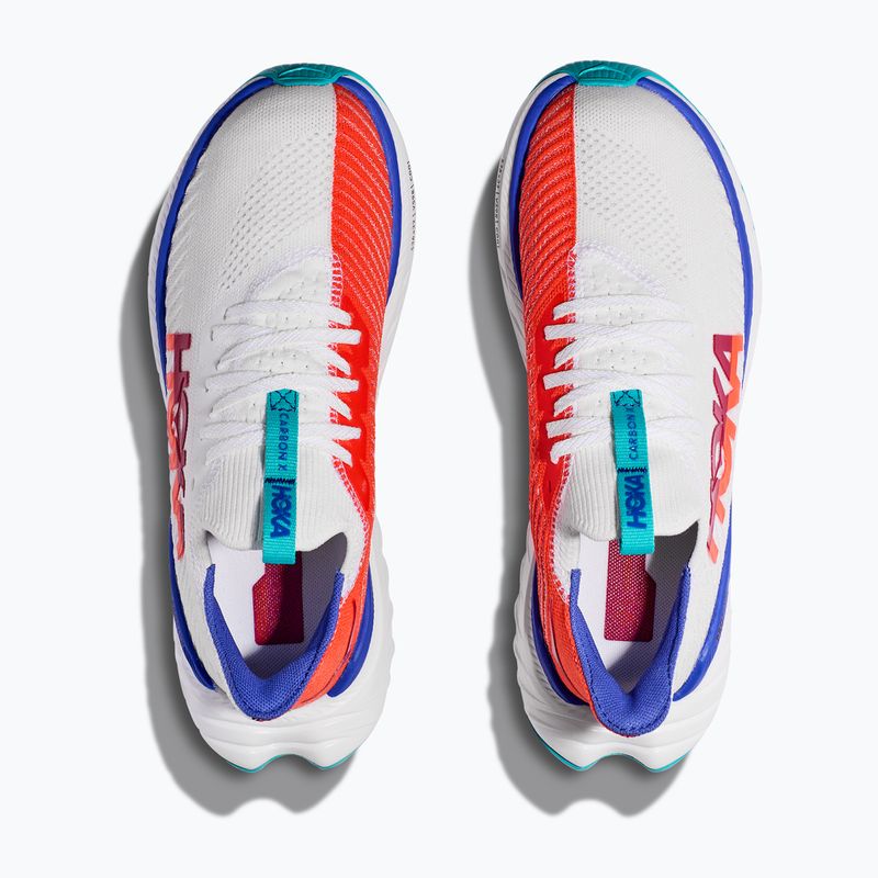 Scarpe da corsa da uomo HOKA Carbon X 3 bianco/fiamma 11