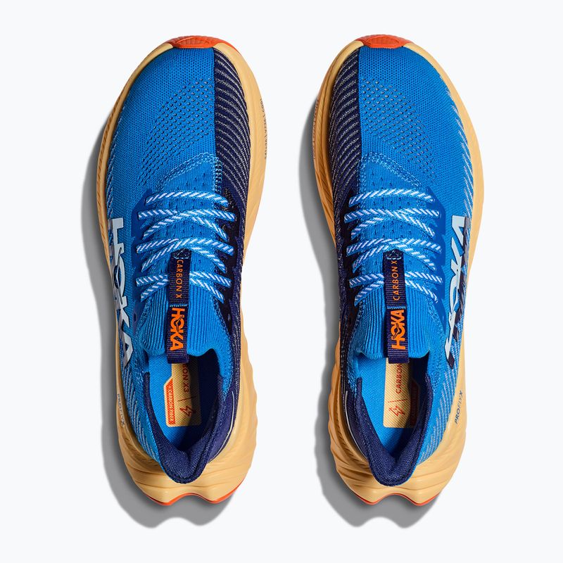 Scarpe da corsa da uomo HOKA Carbon X 3 cielo costiero/bellwether blu 12