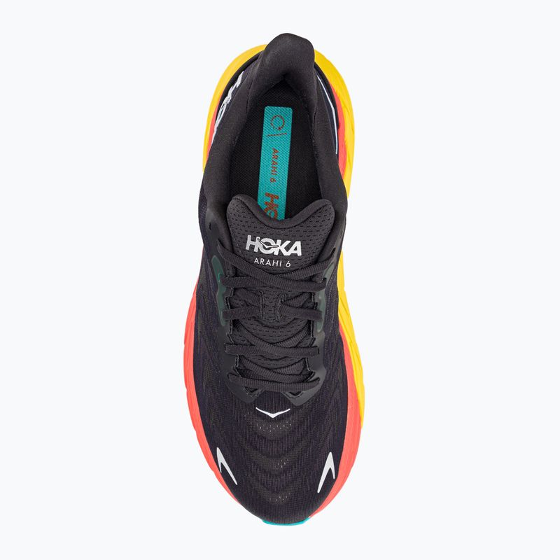 Scarpe da corsa da uomo HOKA Arahi 6 nero/fiamma 5