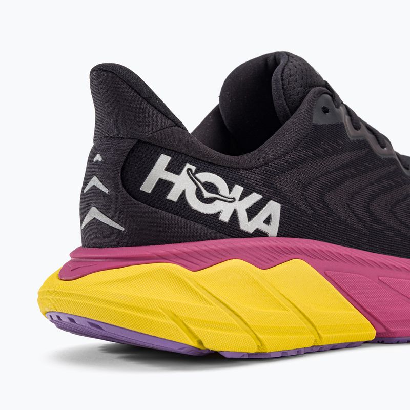 Scarpe da corsa da donna HOKA Arahi 6 nero/rosa yarrow 8