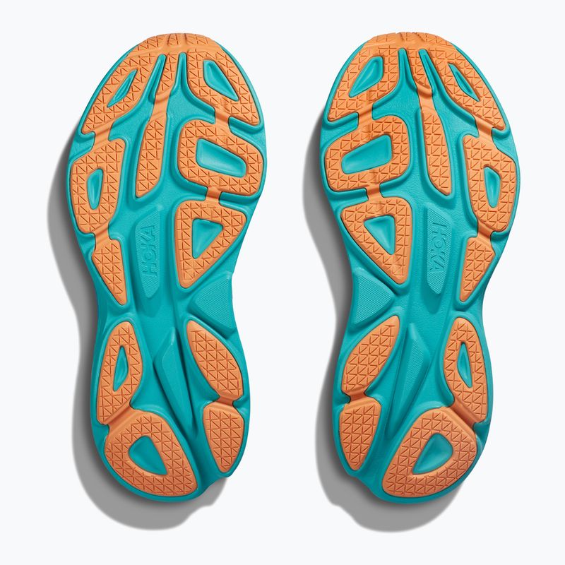 Scarpe da corsa da uomo HOKA Bondi 8 ice flow/bit of blue 4