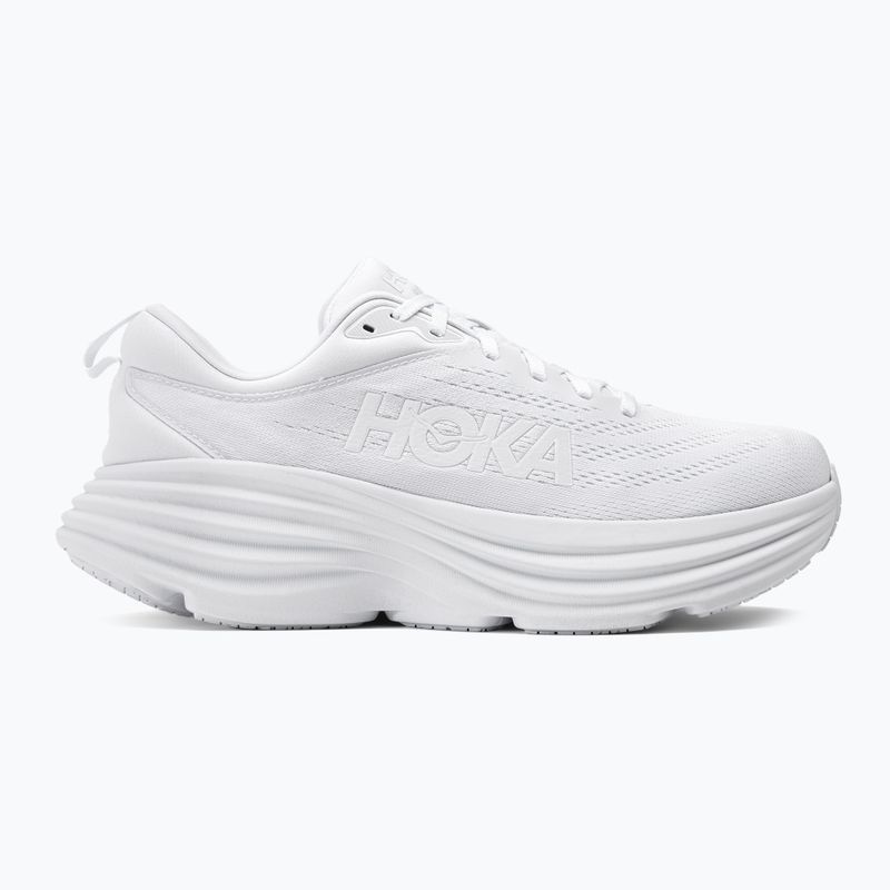 Scarpe da corsa da uomo HOKA Bondi 8 bianco/bianco 2