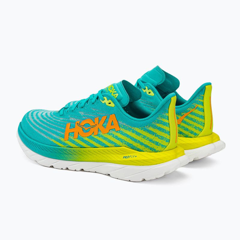 Scarpe da corsa da uomo HOKA Mach 5 ceramica/primula della sera 4