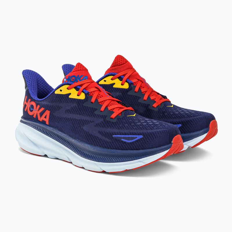 HOKA scarpe da corsa da uomo Clifton 9 bellwether blu/blu abbagliante 3