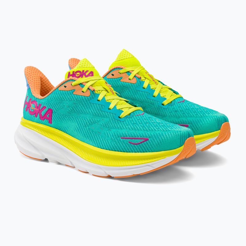 HOKA scarpe da corsa da uomo Clifton 9 ceramica/primula serale 4