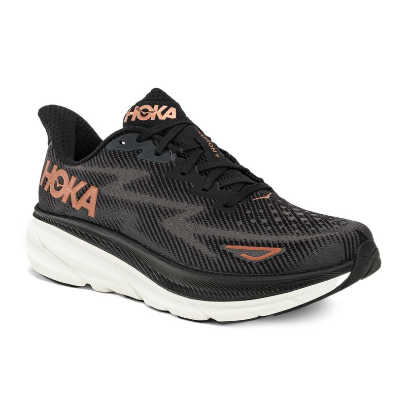 Scarpe da corsa da donna HOKA Clifton 9 nero/rame 11