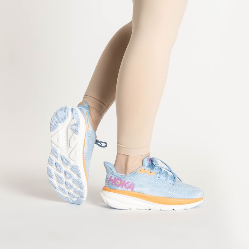 Scarpe da corsa da donna HOKA Clifton 9 blu avio/acqua ghiacciata 2