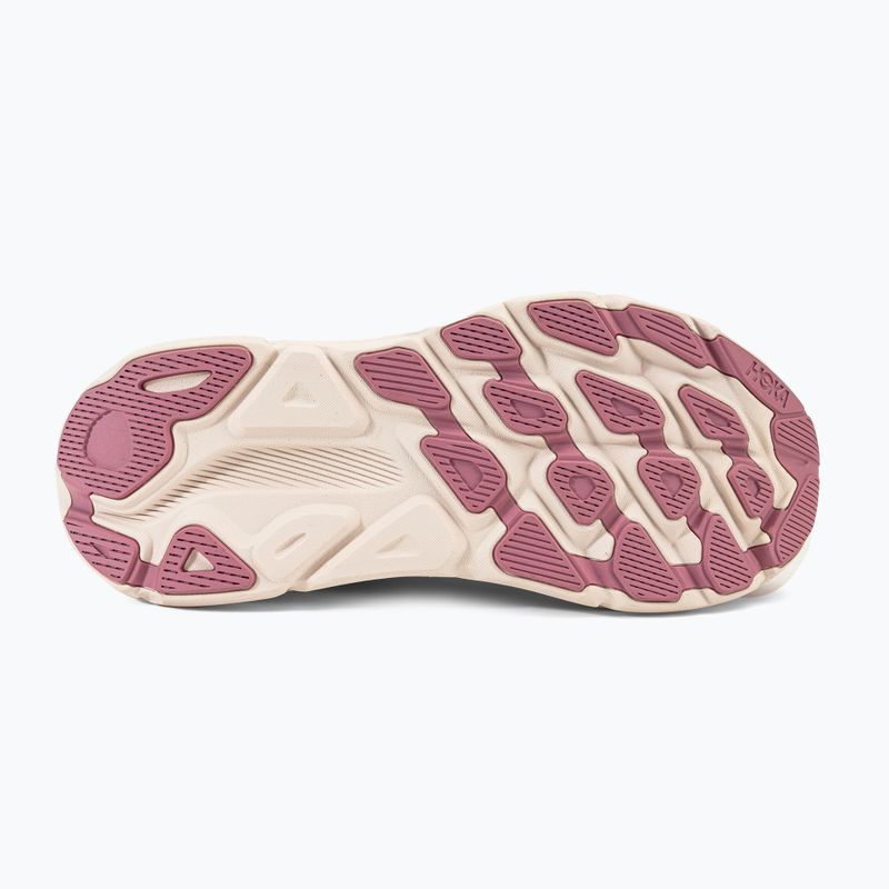 Scarpe da corsa da donna HOKA Clifton 9 frusta malva pallida/pesca 5