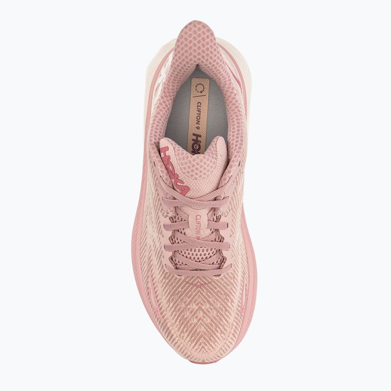 Scarpe da corsa da donna HOKA Clifton 9 frusta malva pallida/pesca 6