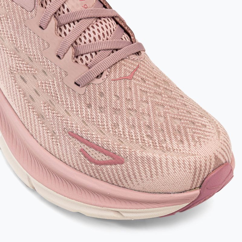 Scarpe da corsa da donna HOKA Clifton 9 frusta malva pallida/pesca 7