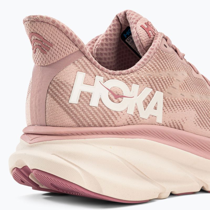 Scarpe da corsa da donna HOKA Clifton 9 frusta malva pallida/pesca 9
