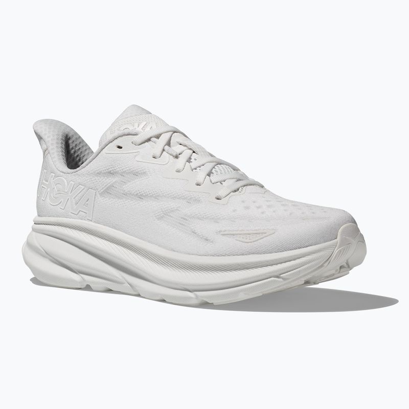 Scarpe da corsa da donna HOKA Clifton 9 bianco/bianco 8