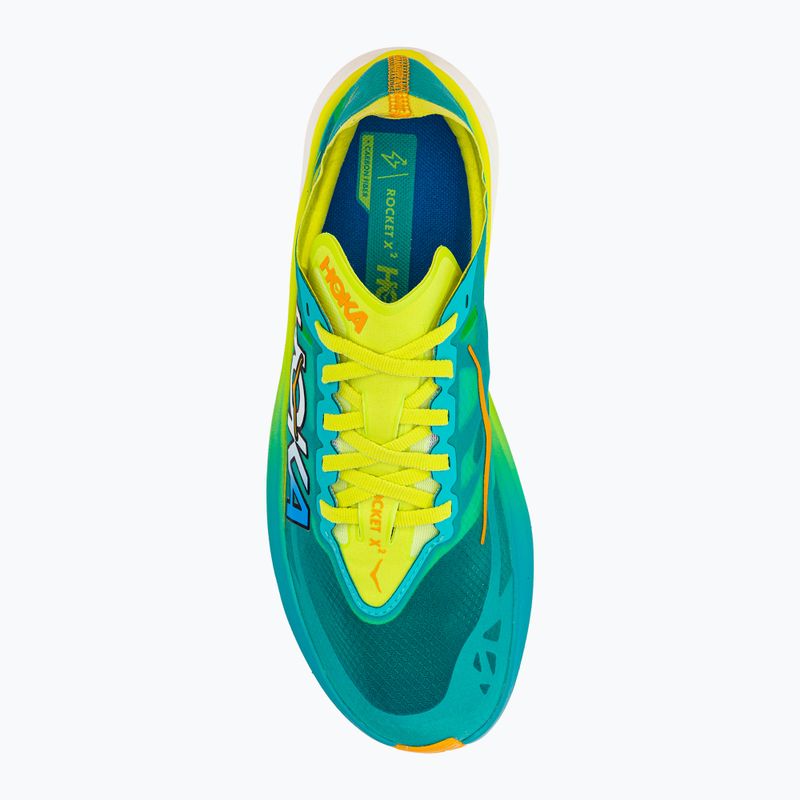 Scarpa da corsa HOKA Rocket X 2 ceramica/primula serale 5