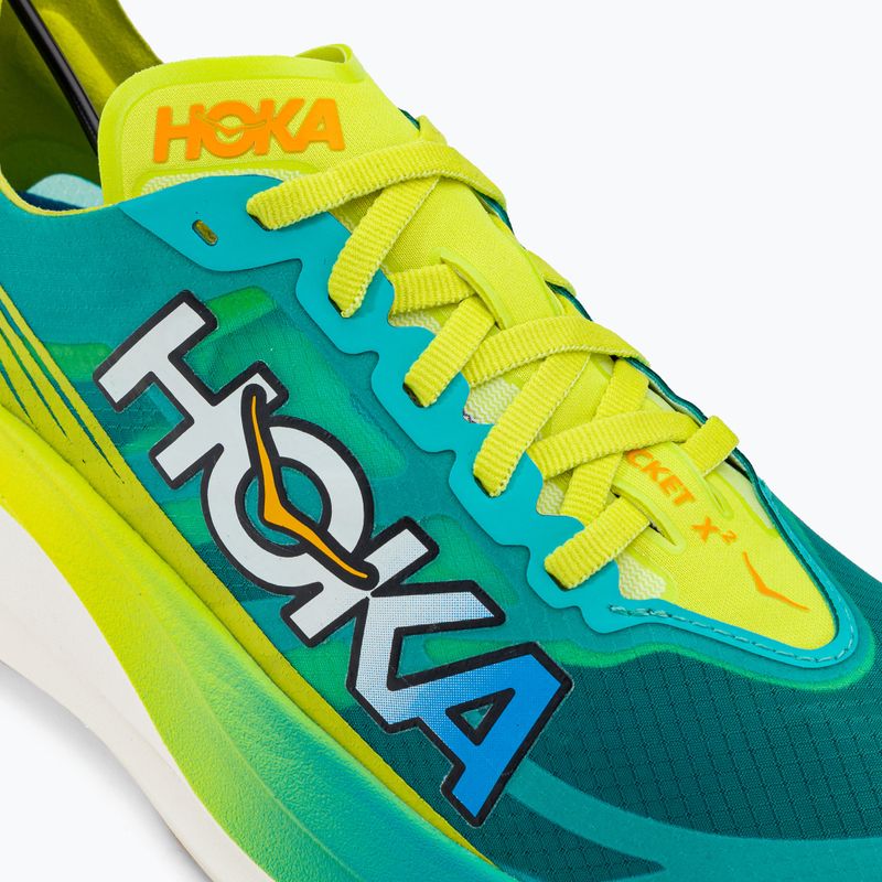 Scarpa da corsa HOKA Rocket X 2 ceramica/primula serale 10