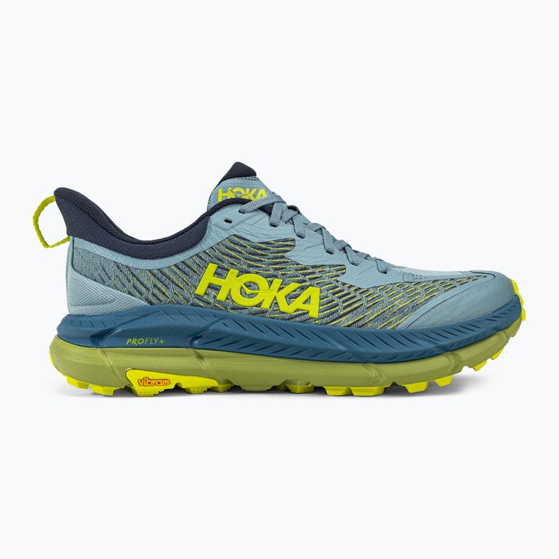 HOKA Mafate Speed 4 scarpe da corsa da uomo blu pietra/citron scuro 2