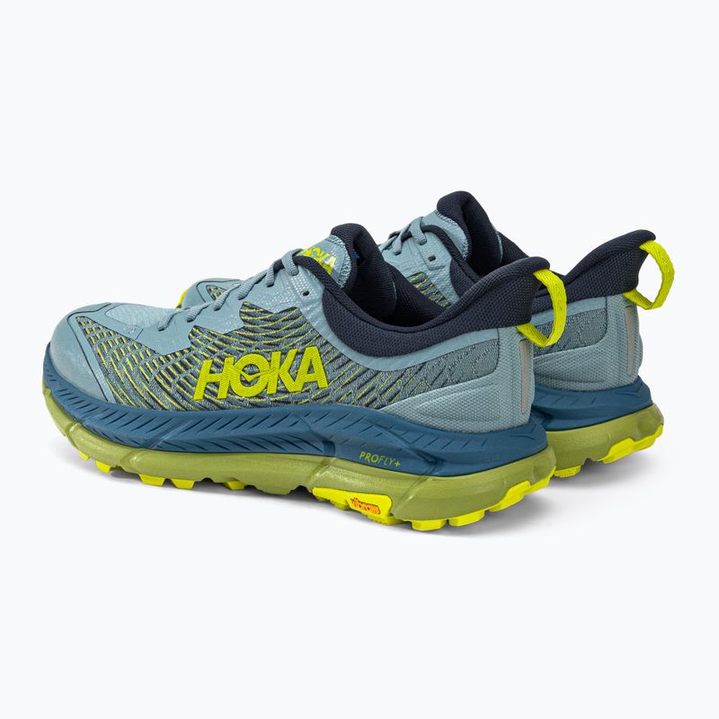 HOKA Mafate Speed 4 scarpe da corsa da uomo blu pietra/citron scuro 3