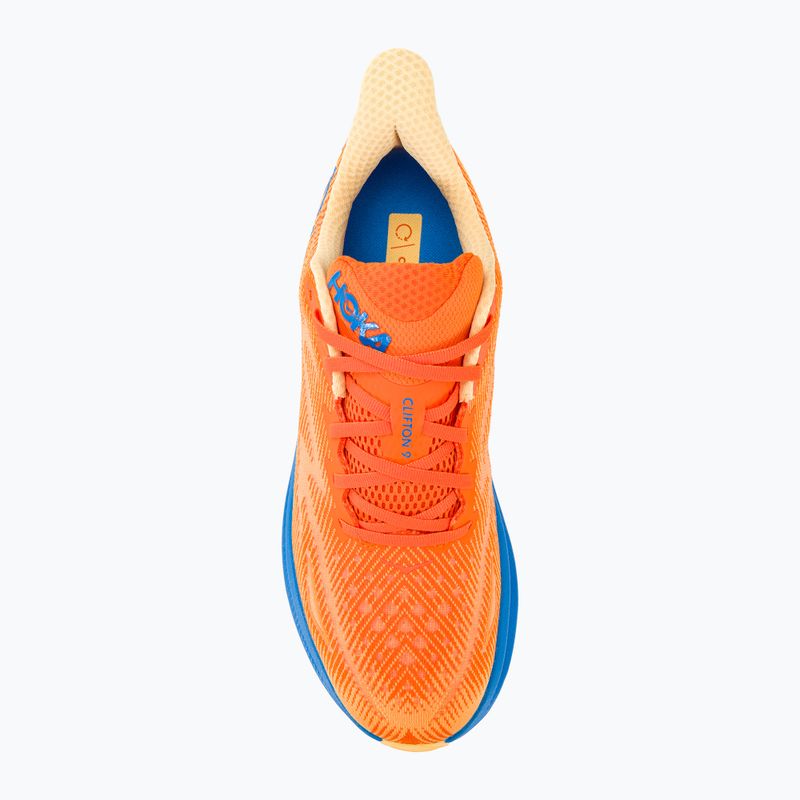 Scarpe da corsa da uomo HOKA Clifton 9 Wide vibrant orange/impala 6
