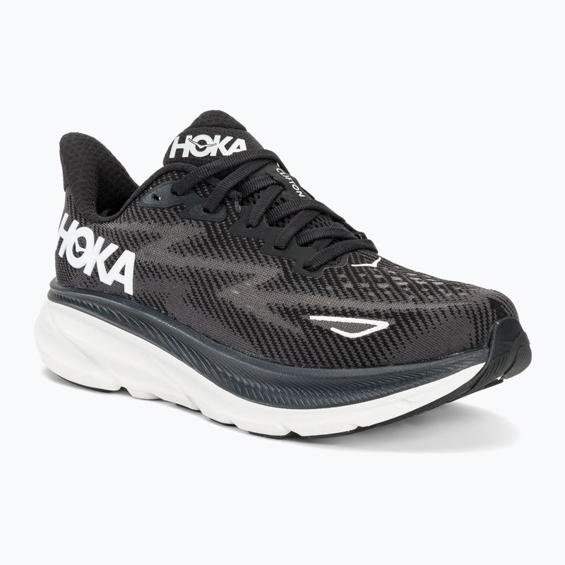 Scarpe da corsa da donna HOKA Clifton 9 Wide nero/bianco