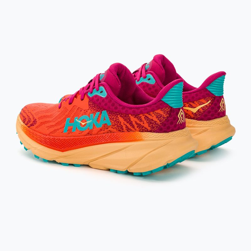 Scarpe da corsa da donna HOKA Challenger ATR 7 flame/cherries jubilee 3