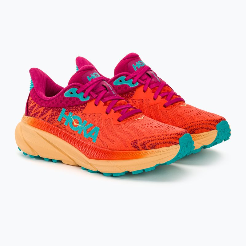 Scarpe da corsa da donna HOKA Challenger ATR 7 flame/cherries jubilee 4