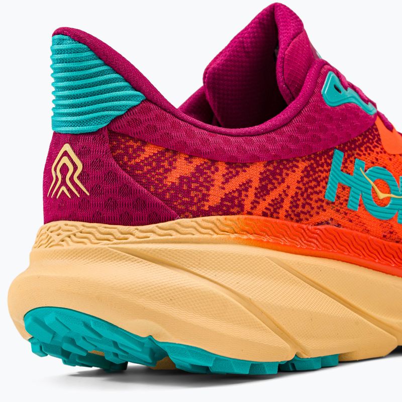 HOKA Challenger ATR 7 flame/cherries jubilee scarpe da corsa da uomo 9