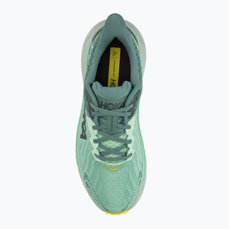 Scarpe da corsa da donna HOKA Challenger ATR 7 verde nebbia/trecciolino 5