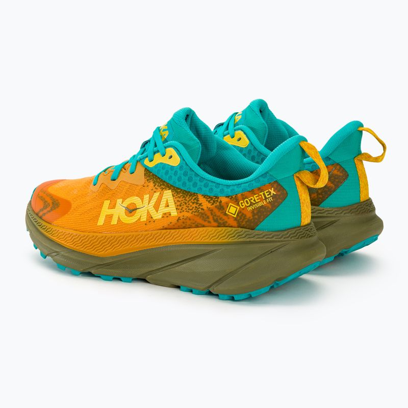 Scarpe da corsa da uomo HOKA Challenger ATR 7 GTX golden yellow/avocado 3