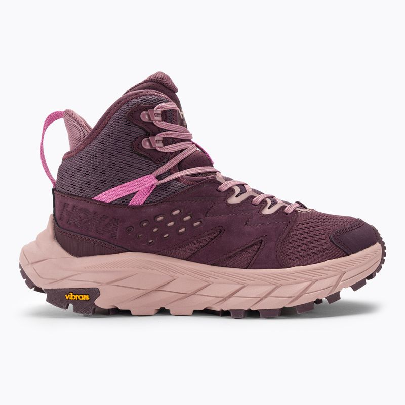Scarpe da trekking da donna HOKA Anacapa Breeze Mid uvetta/malva 2