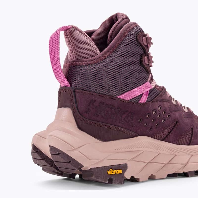 Scarpe da trekking da donna HOKA Anacapa Breeze Mid uvetta/malva 11