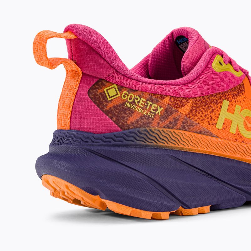 Scarpe da corsa da donna HOKA Challenger ATR 7 GTX arancione vibrante/rosa achillea 10