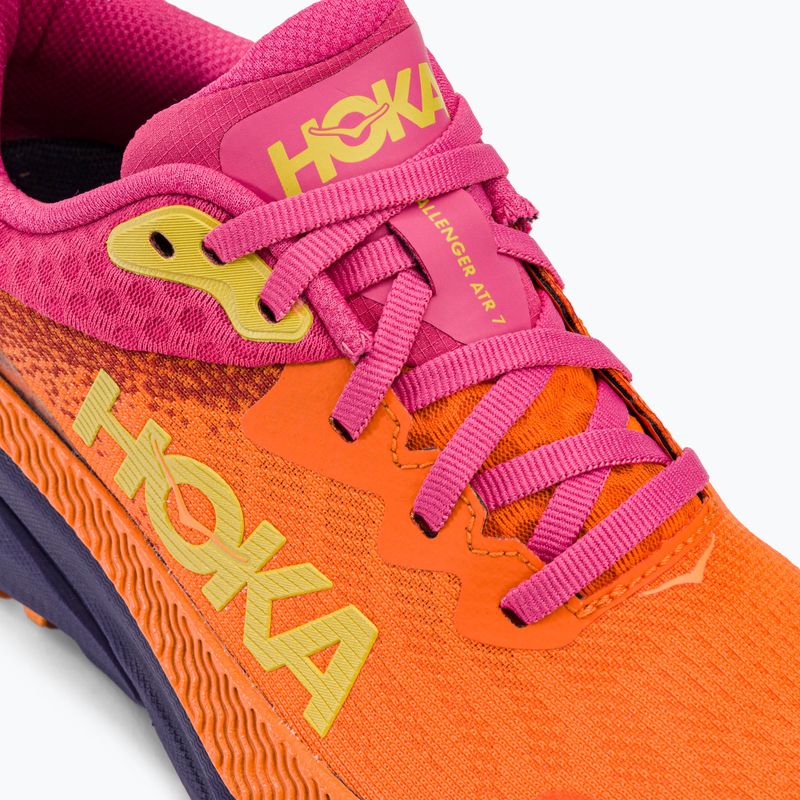 Scarpe da corsa da donna HOKA Challenger ATR 7 GTX arancione vibrante/rosa achillea 12